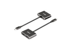 Club3D MST-Hub USB 3.2 Typ C > DP/HDMI 4K60Hz St/Bu...