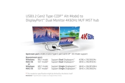 Club3D MST-Hub USB 3.2 Typ C > 2x DP 4K60Hz St/Bu retail