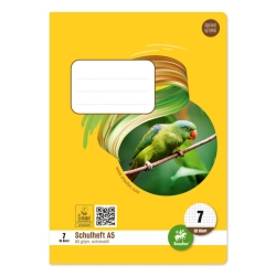 Heft LIN7 - A5, 32 Blatt, 80 g/qm, kariert