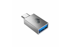 CHERRY USA USB-A -> USB-C Adapter silber