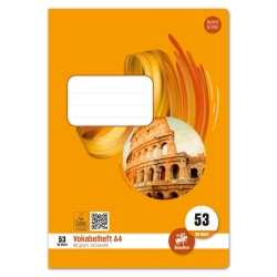 Vokabelheft - LIN53, A4, 32 Blatt, 80 g/qm, 9 mm liniert...