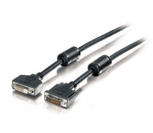 Equip DVI-D Kabel DL Erweiterung 1920x1200 St/Bu 1.80m sw Polybeutel