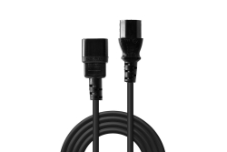 LINDY IEC-Netzkabel C14 an IEC C13 1m