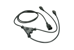 LINDY IEC-Netzkabel C14 an 2x IEC C13 1m