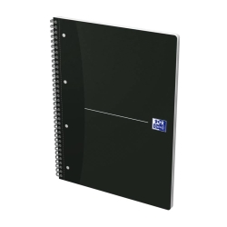 Office Collegeblock - A4, kariert, schwarz