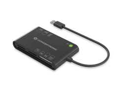 CONCEPTRONIC Kartenleser USB-A2.0->7-in-1 schwarz