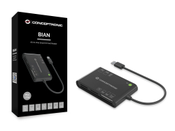 CONCEPTRONIC Kartenleser USB-A2.0->7-in-1 schwarz