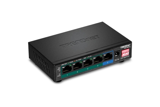 TRENDnet Switch 5 Port Gbit PoE+ 60W Metall