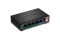 TRENDnet Switch 5 Port Gbit PoE+ 60W Metall