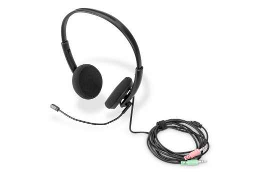 DIGITUS On Ear Office Headset mit Geräuschred. 3,5 mm Stereo