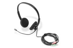 DIGITUS On Ear Office Headset mit Geräuschred. 3,5 mm Stereo