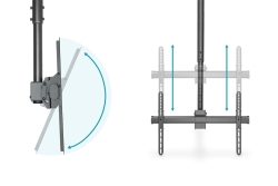 DIGITUS DEH 37-70 1TFT 1Gelenke schwarz Max.50KG