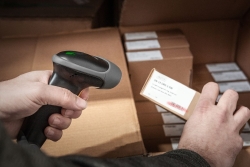 DIGITUS Barcode Handscanner 1D Kabel grau