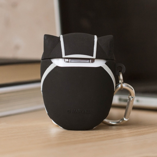ThumbsUp! PowerSquad AirPods Case Black Panther 3D-Silikon