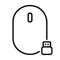 HP Maus 128 Maus - Schwarz 1200dpi