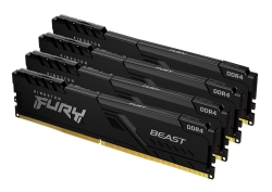 DDR4 64GB PC 3600 CL18 Kingston KIT (4x16GB) FURY Beast...