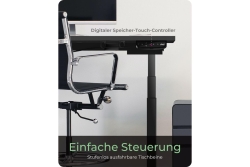 Tischgestell IcyBox elektr. höhenverstel. ohne Platte schwa.