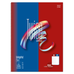 Collegeblock Two in One A4 80 Blatt 70g/qm kariert/liniert
