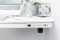 DIGITUS Schreibtisch 120x60 elektr.,USB-Lade.+Schublade weiß (Speditionsversand)