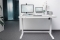 DIGITUS Schreibtisch 120x60 elektr.,USB-Lade.+Schublade weiß (Speditionsversand)