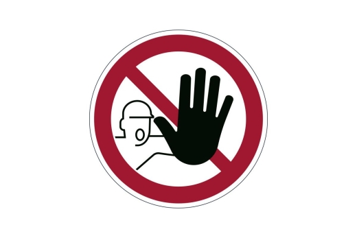 DURABLE Verbotsaufkleber Zutritt verboten