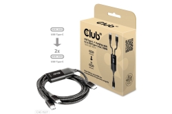 Club3D Ladekabel USB Typ C > 2x Typ C 1,83m 100W St/St...