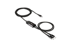 Club3D Ladekabel USB Typ C > 2x Typ C 1,83m 100W St/St retail