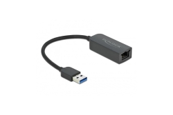 DELOCK Adapter USB Typ-A Stecker zu 2,5 Gigabit LAN kompakt