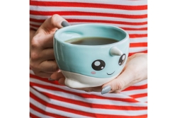 ThumbsUp! Tasse Narwhal 400ml hellblau