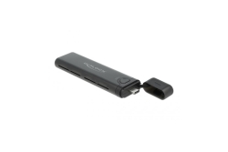 DELOCK Ext Gehäuse USB Type-C M.2 NVMe PCIe oder SATA SSD