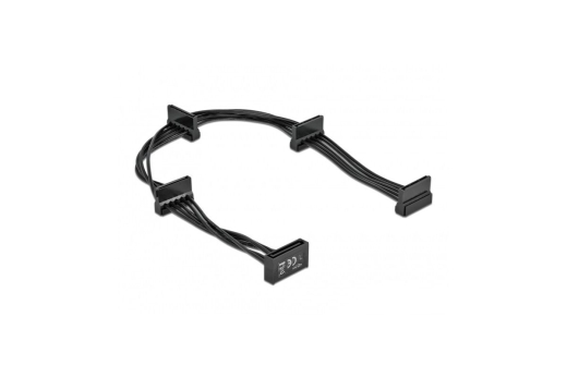 DELOCK Kabel Power SATA 15 Pin St > 4x SATA 15 Pin Bu 40cm