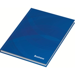 Notizbuch Business - A5, Hardcover, kariert, 96 Blatt, blau