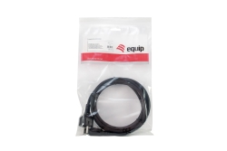 Equip Stromkabel CEE 7/7 ->C5 St/Bu schwarz 3.00m PVC Polybeutel