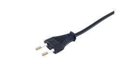 Equip Stromkabel 2pin Euro ->C7 St/Bu schwarz 3.00m...