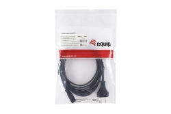 Equip Stromkabel 2pin Euro ->C7 St/Bu schwarz 3.00m PVC Polybeutel