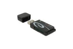 DELOCK Mini USB 2.0 Card Reader mit SD und Micro SD Slot