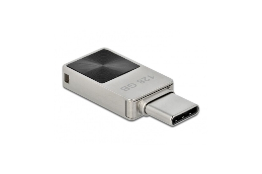 DELOCK Mini USB 3.2Gen1 USB-C Speicherstick 128GB Metallgeh.