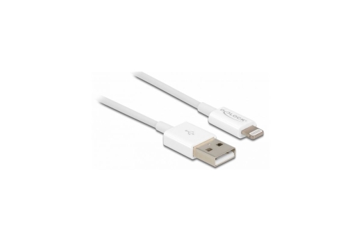 DELOCK USB Daten-/Ladekabel iPhone/iPad/iPod 1m weiß