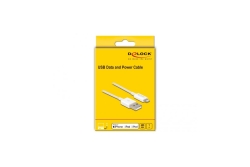 DELOCK USB Daten-/Ladekabel iPhone/iPad/iPod 1m weiß