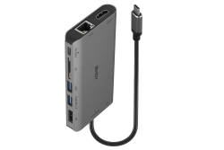 LINDY DST-Mini XT USB-C Mini Dock 4K HDMI&DP PD 3.0 100W