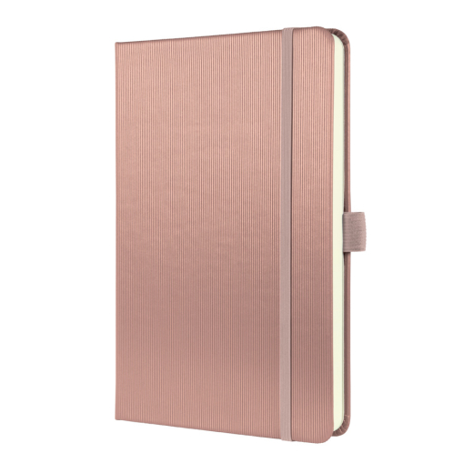 Notizbuch Conceptum, A5, 80g/m², Hardcover, kariert, rose metallic