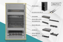DIGITUS Netzwerk-Set 254 mm (10)-12HE, 312x300mm (B x T)