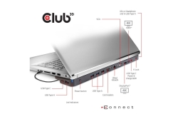 Club3D ChargingDock USB-C 3.2 ->7xUSB/DP/HDMI/LAN/Audio 65W retail