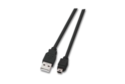 EFB USB2.0 Kabel A-Mini B (5polig),St.-St.,0.5m,sw,Classic