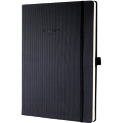 Notizbuch Conceptum - A4+, kariert, 194 Seiten, schwarz,...