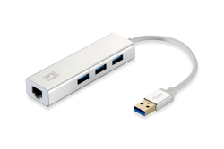 LevelOne Adapter GigaBit USB-A3.0->RJ45+3xUSB-A3.0 1Gbps