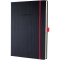Notizbuch Conceptum Red Edition - ca. A4, kariert, schwarz, Hardcover