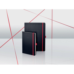 Notizbuch Conceptum Red Edition - ca. A4, liniert, schwarz