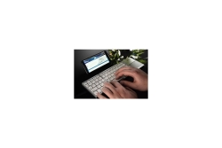 MediaRange Tastatur Wireless 63 Ta. faltbar Toch. DE silber