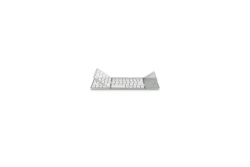 MediaRange Tastatur Wireless 63 Ta. faltbar Toch. DE silber